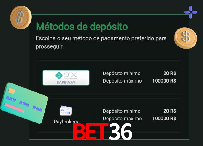 O cassino BET36 oferece uma grande variedade de métodos de pagamento